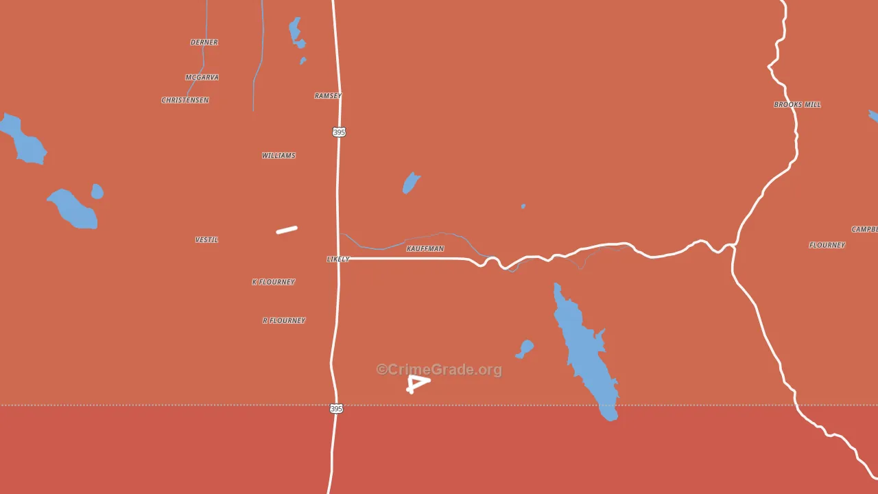 96116, CA Map of Drug-Related Crime Rates