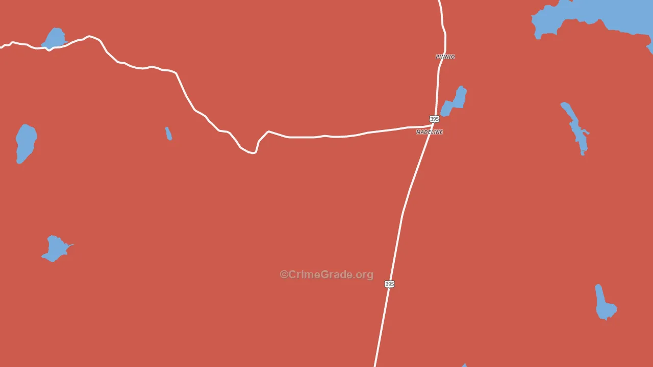 96119, CA Map of Drug-Related Crime Rates