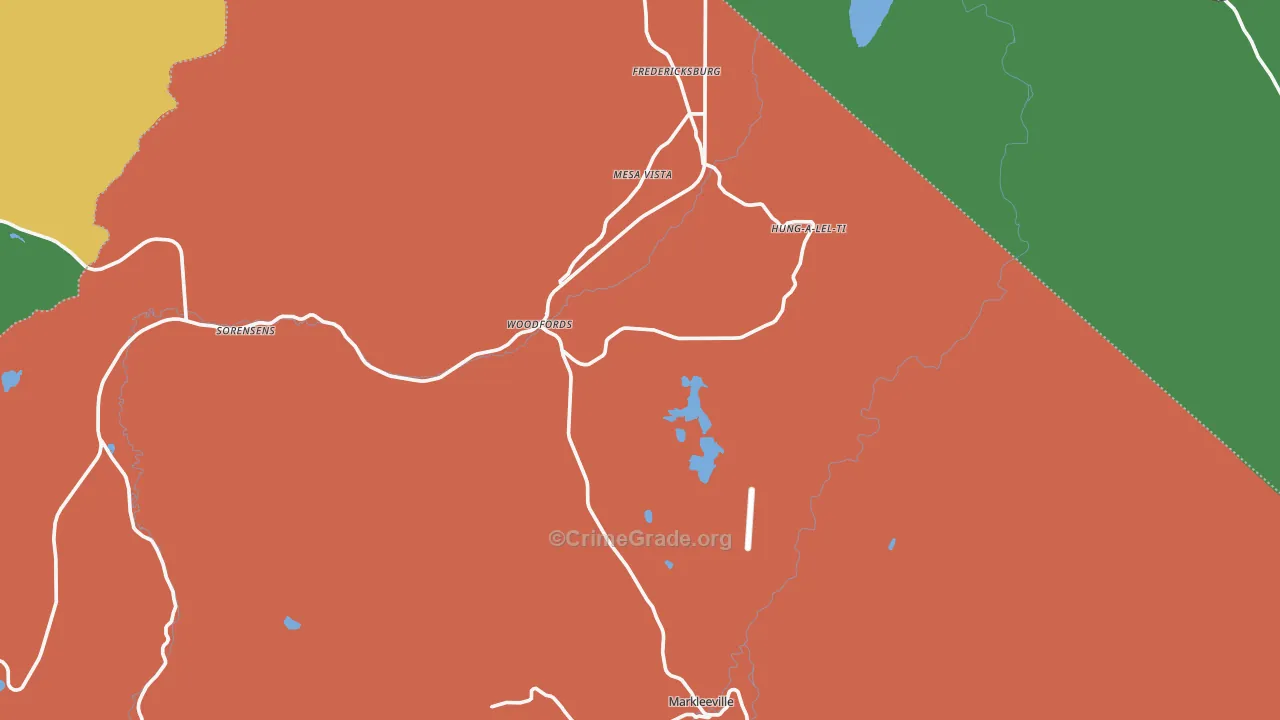 96120, CA Map of Drug-Related Crime Rates