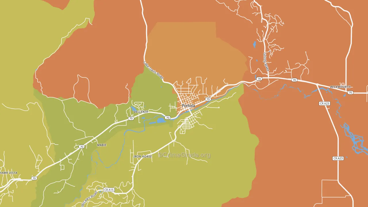 96122, CA Map of Drug-Related Crime Rates