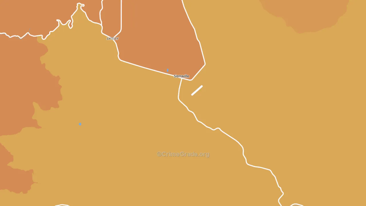 96126, CA Map of Drug-Related Crime Rates