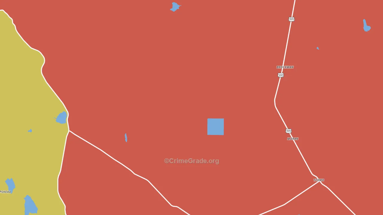 96132, CA Map of Drug-Related Crime Rates