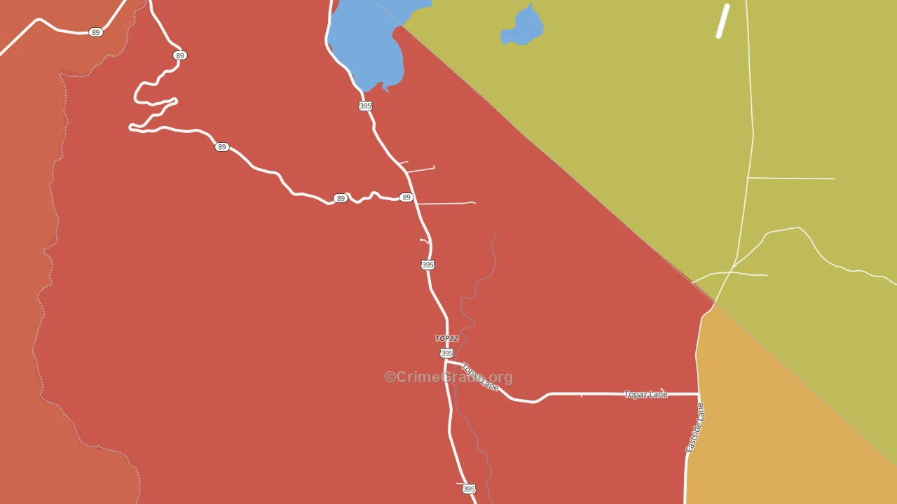 96133, CA Map of Drug-Related Crime Rates