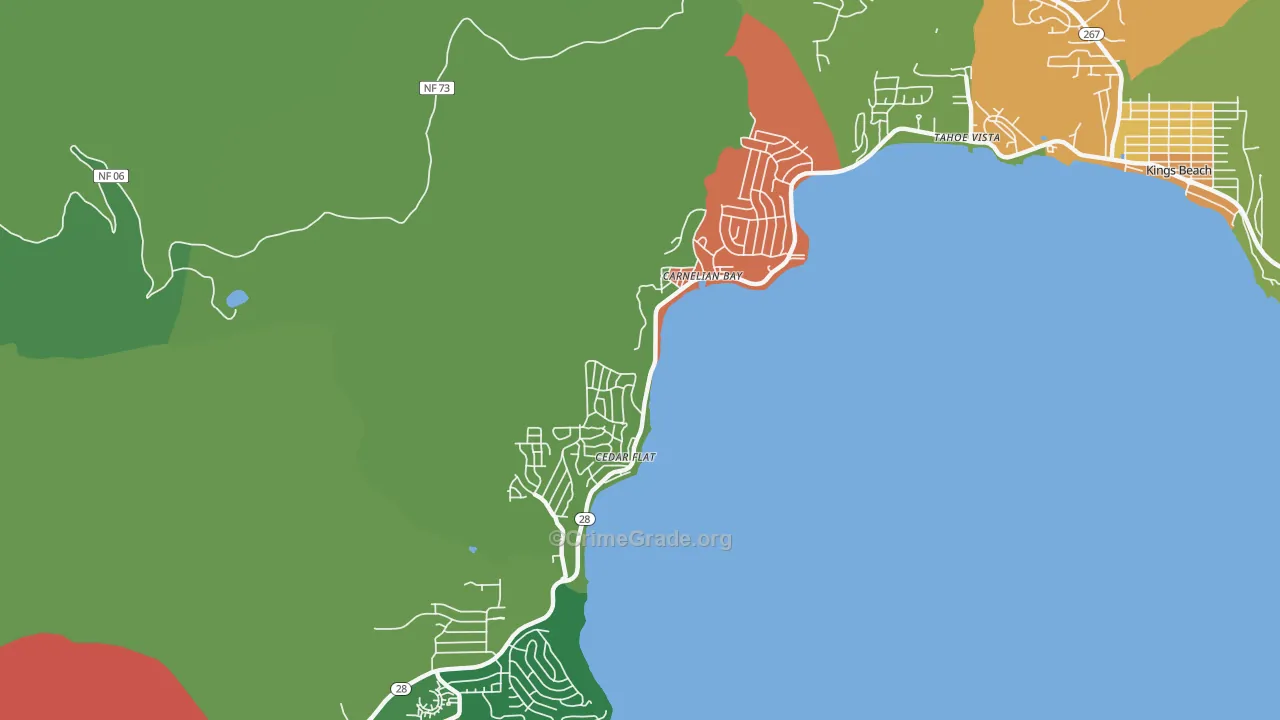 96140, CA Map of Drug-Related Crime Rates