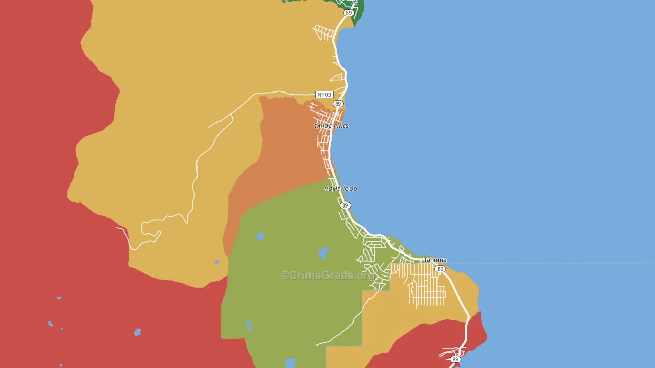 96141, CA Map of Drug-Related Crime Rates