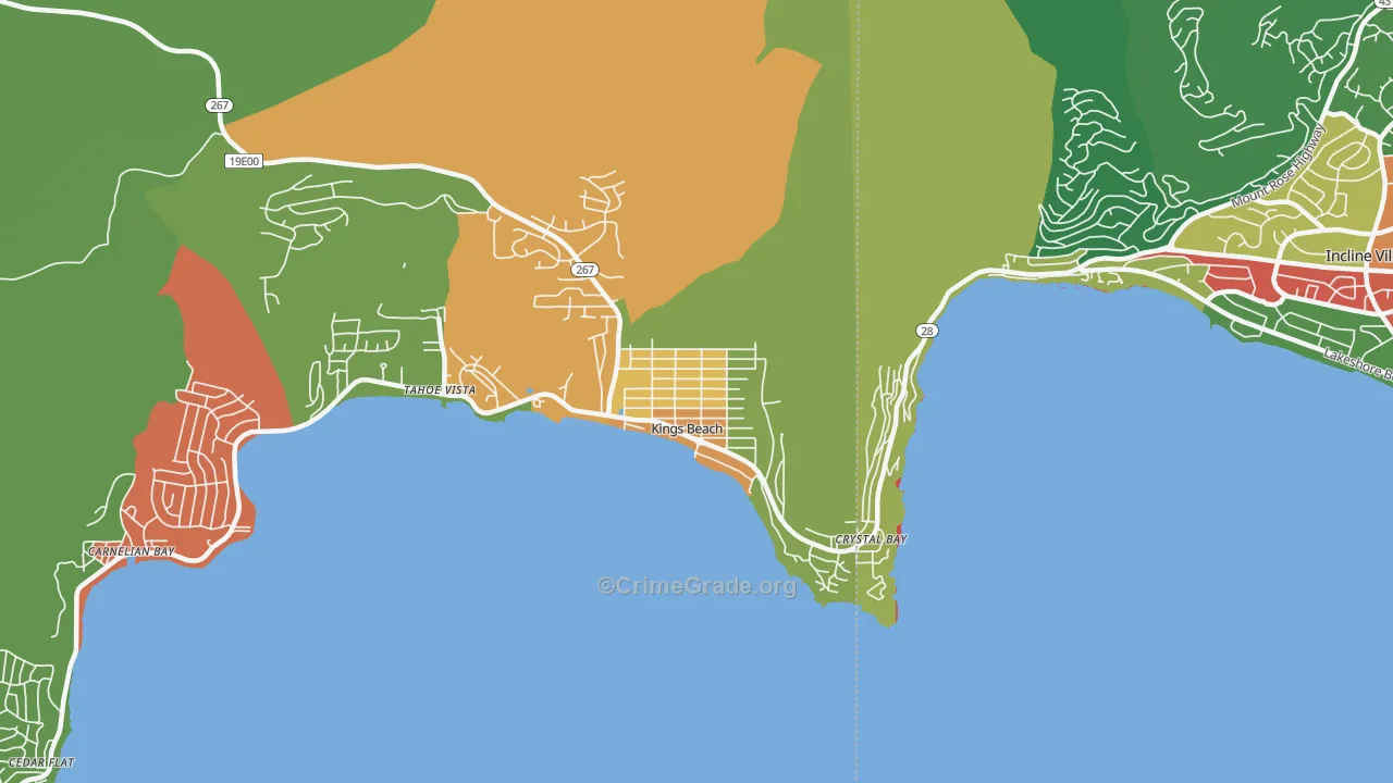 96143, CA Map of Drug-Related Crime Rates