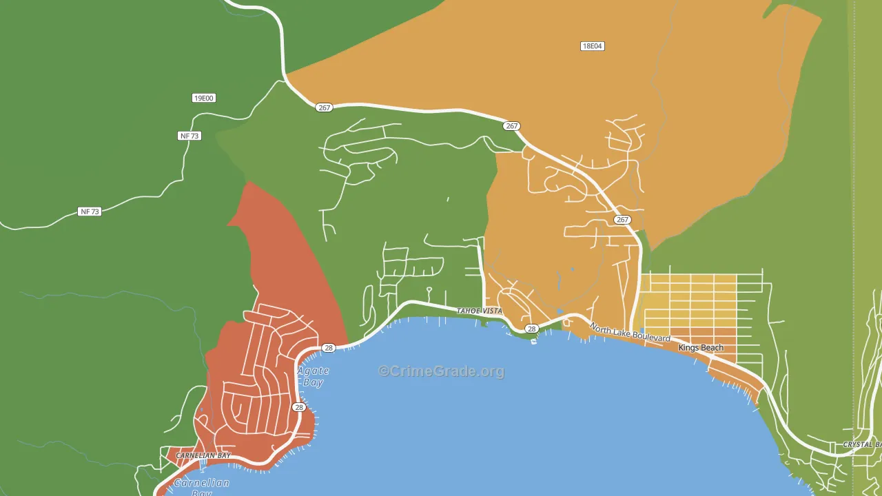 96148, CA Map of Drug-Related Crime Rates