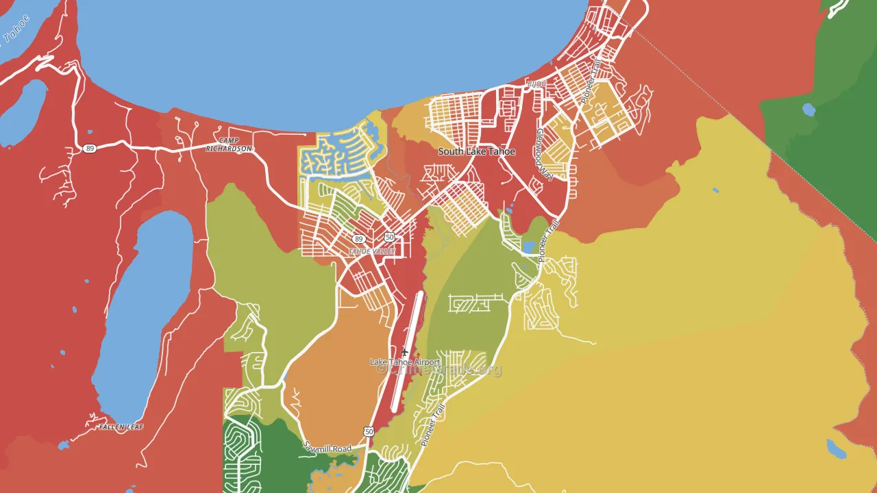 96150, CA Map of Drug-Related Crime Rates
