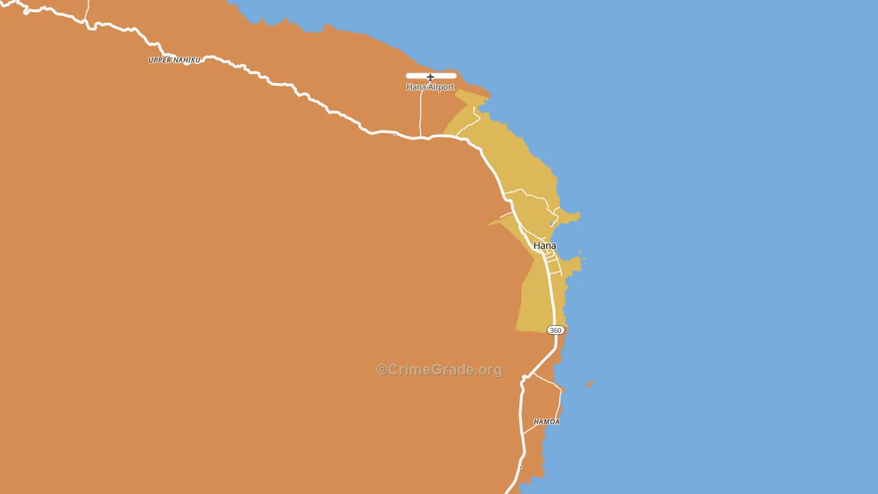 96713, HI Map of Drug-Related Crime Rates