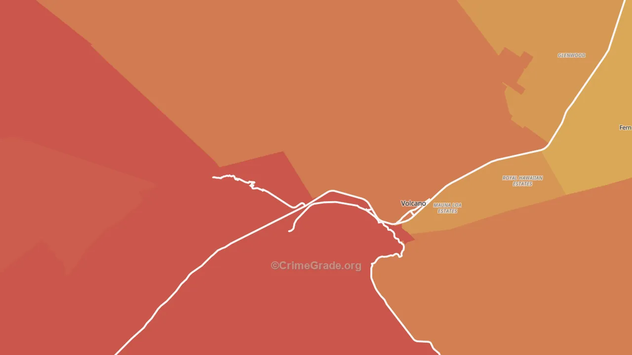 96718, HI Map of Drug-Related Crime Rates