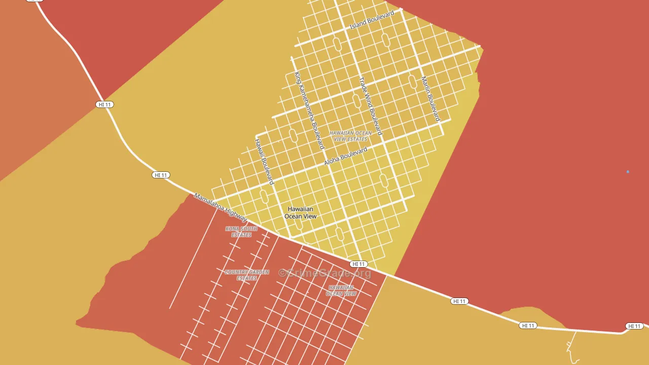 96737, HI Map of Drug-Related Crime Rates