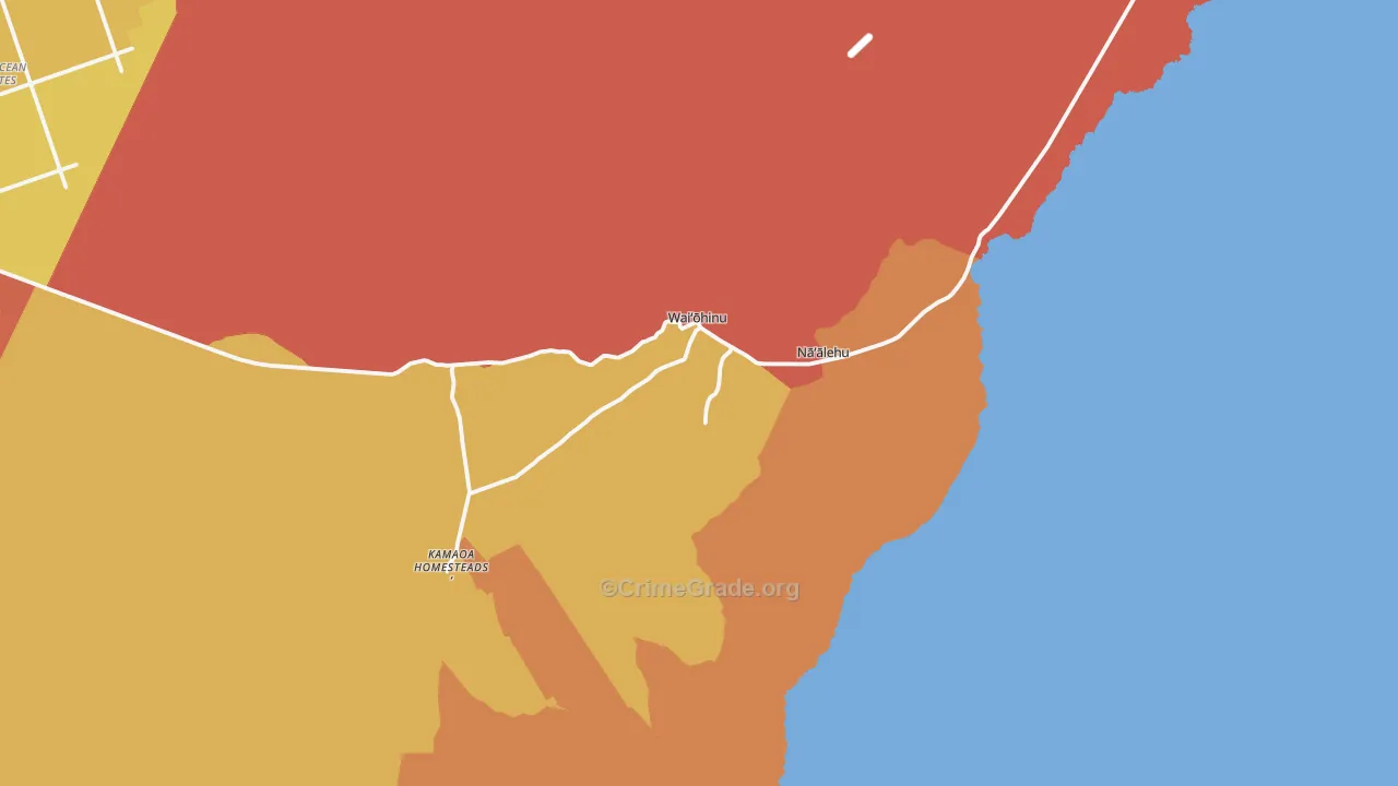 96772, HI Map of Drug-Related Crime Rates