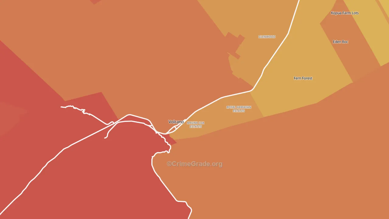 96785, HI Map of Drug-Related Crime Rates