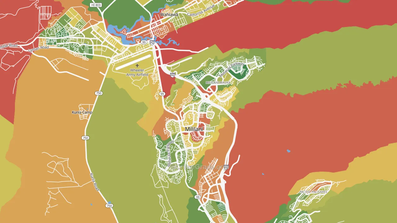 96789, HI Map of Drug-Related Crime Rates