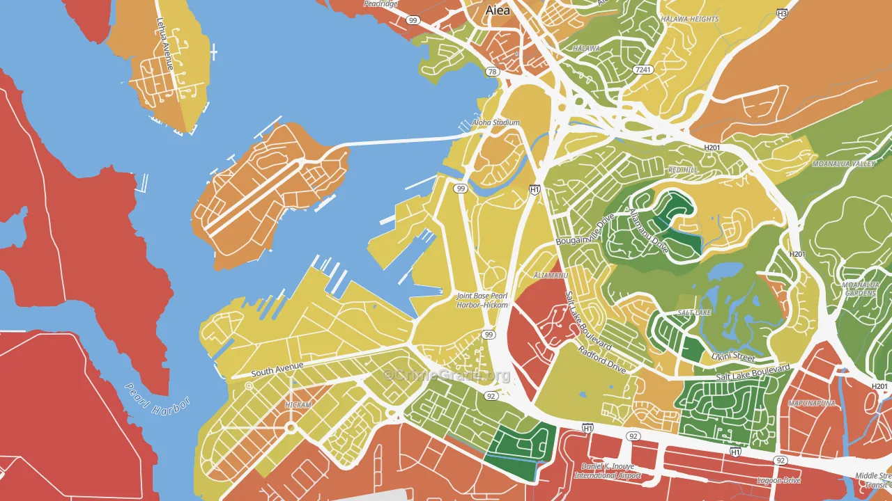 96860, HI Map of Drug-Related Crime Rates