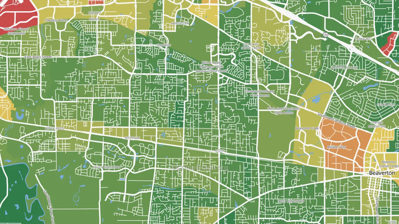 97003, OR Map of Drug-Related Crime Rates