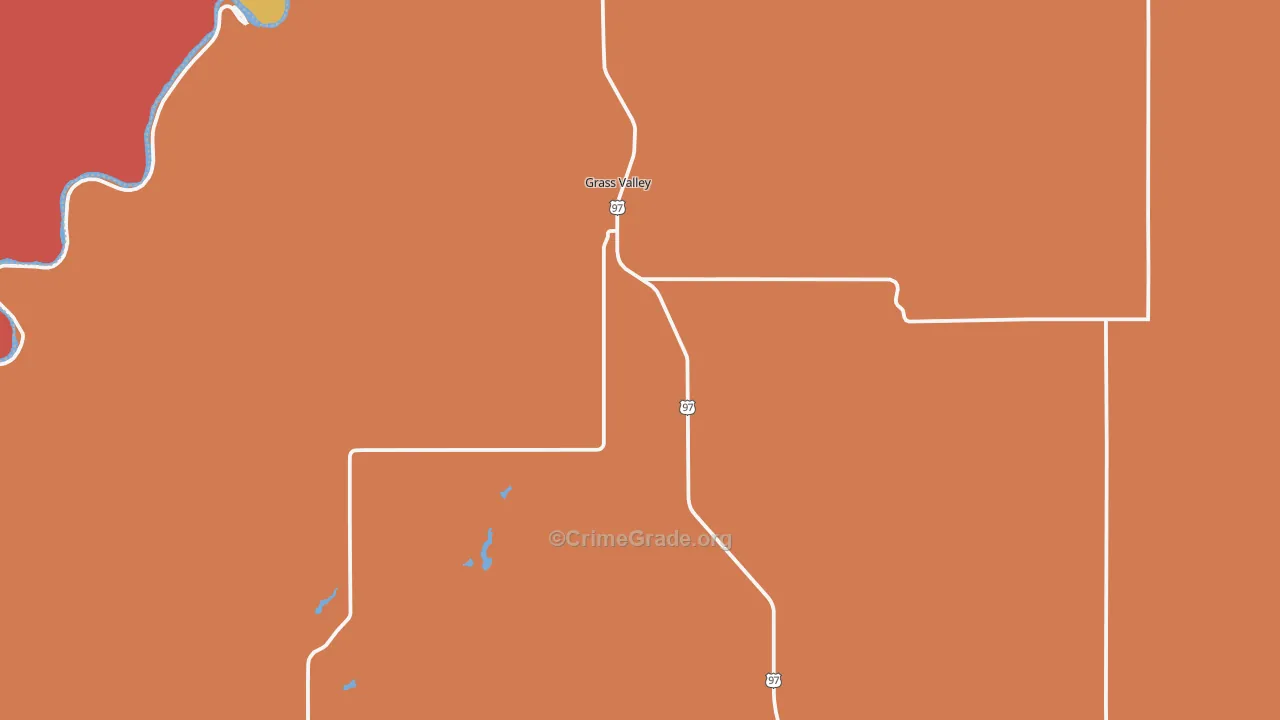 97029, OR Map of Drug-Related Crime Rates