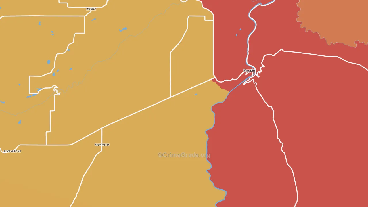 97037, OR Map of Drug-Related Crime Rates