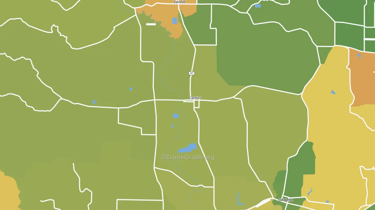 97111, OR Map of Drug-Related Crime Rates