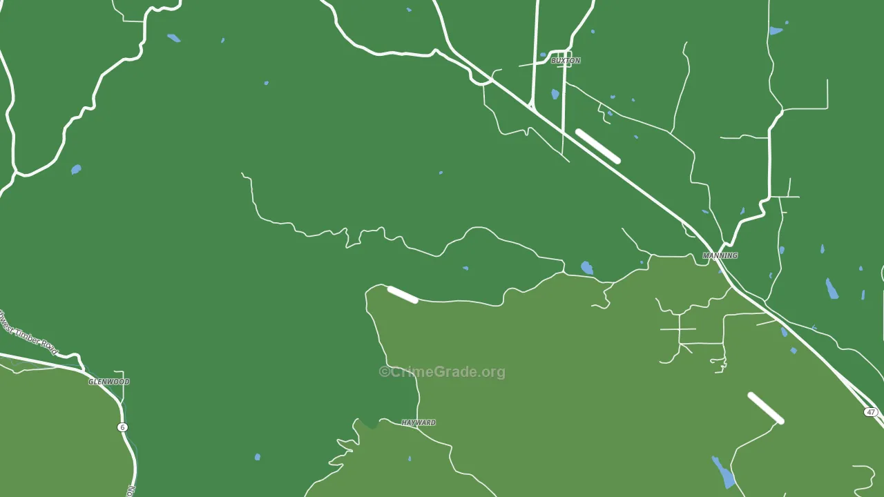 97125, OR Map of Drug-Related Crime Rates