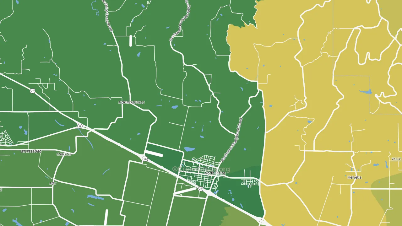 97133, OR Map of Drug-Related Crime Rates