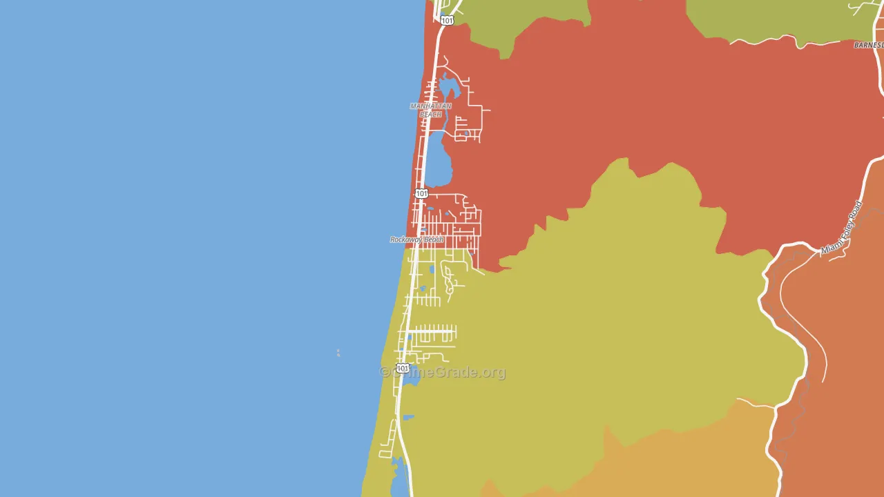 97136, OR Map of Drug-Related Crime Rates
