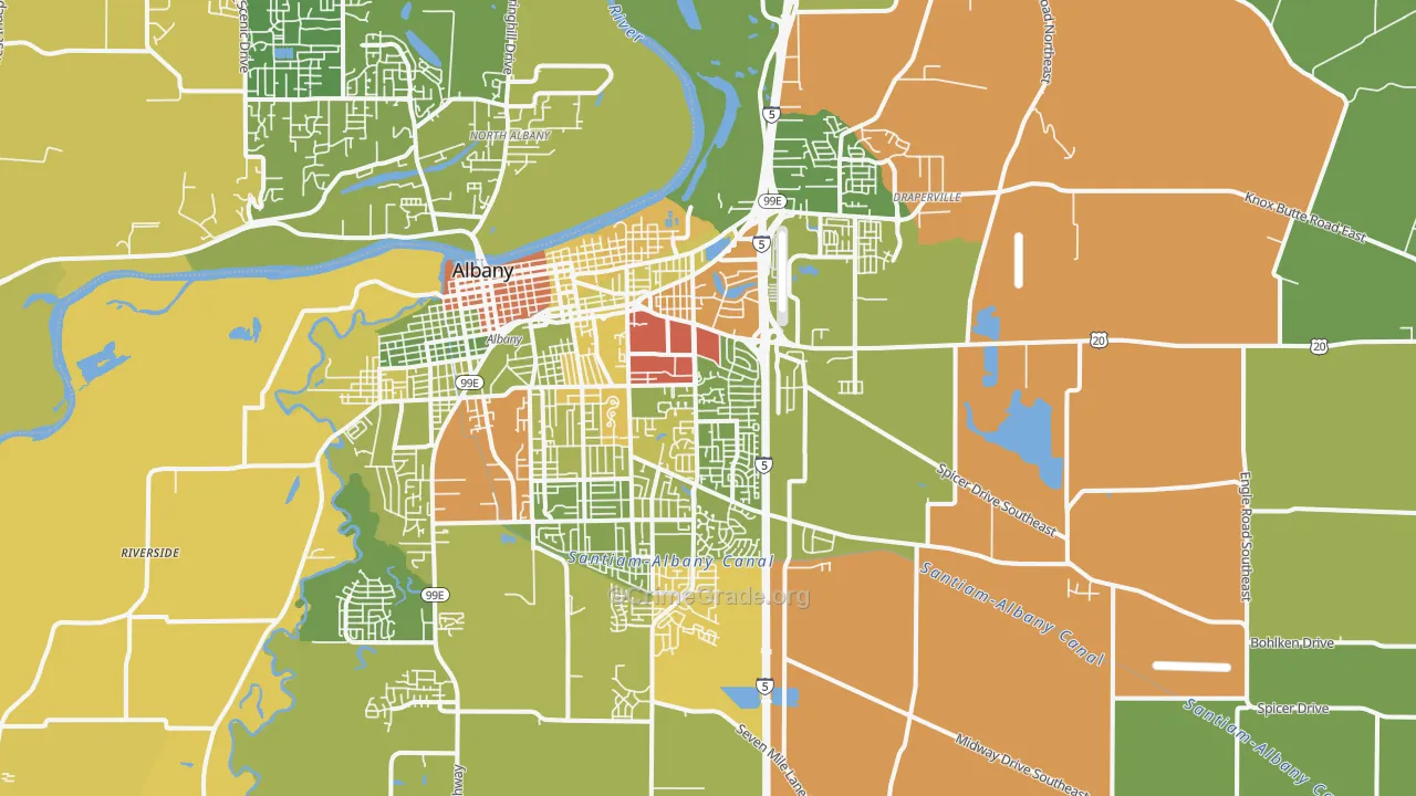 97322, OR Map of Drug-Related Crime Rates