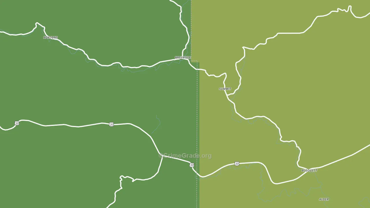 97326, OR Map of Drug-Related Crime Rates