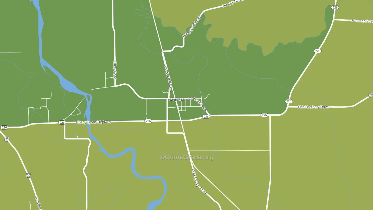 97335, OR Map of Drug-Related Crime Rates