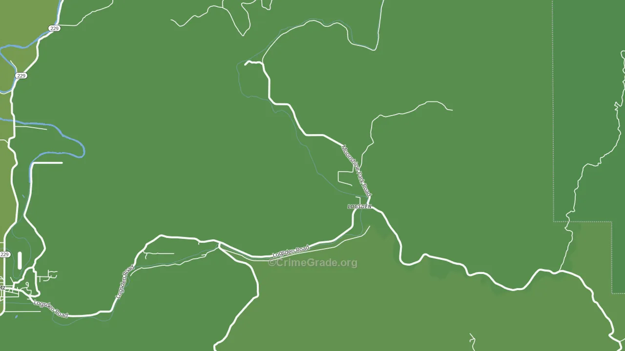 97357, OR Map of Drug-Related Crime Rates
