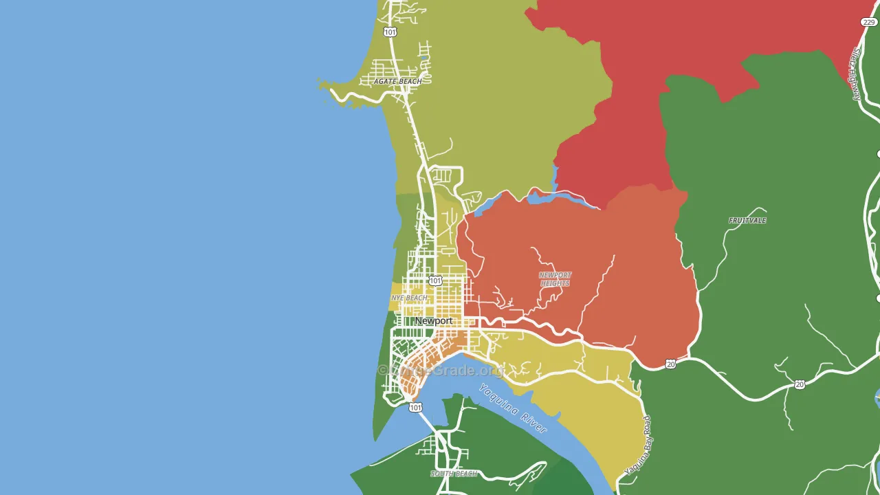 97365, OR Map of Drug-Related Crime Rates