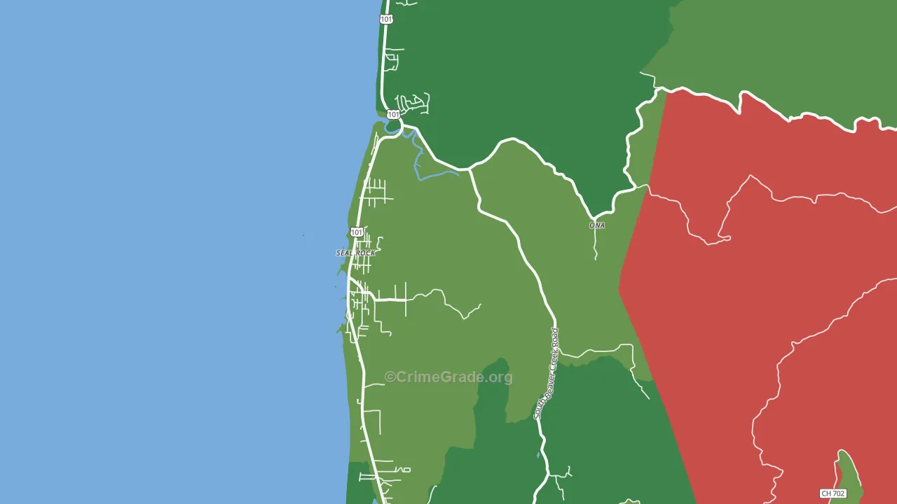 97376, OR Map of Drug-Related Crime Rates