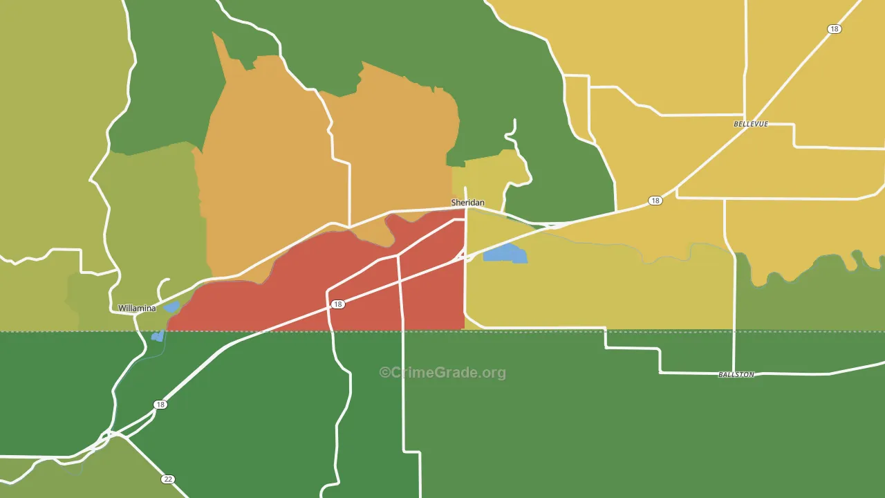97378, OR Map of Drug-Related Crime Rates