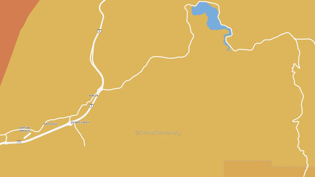 97410, OR Map of Drug-Related Crime Rates