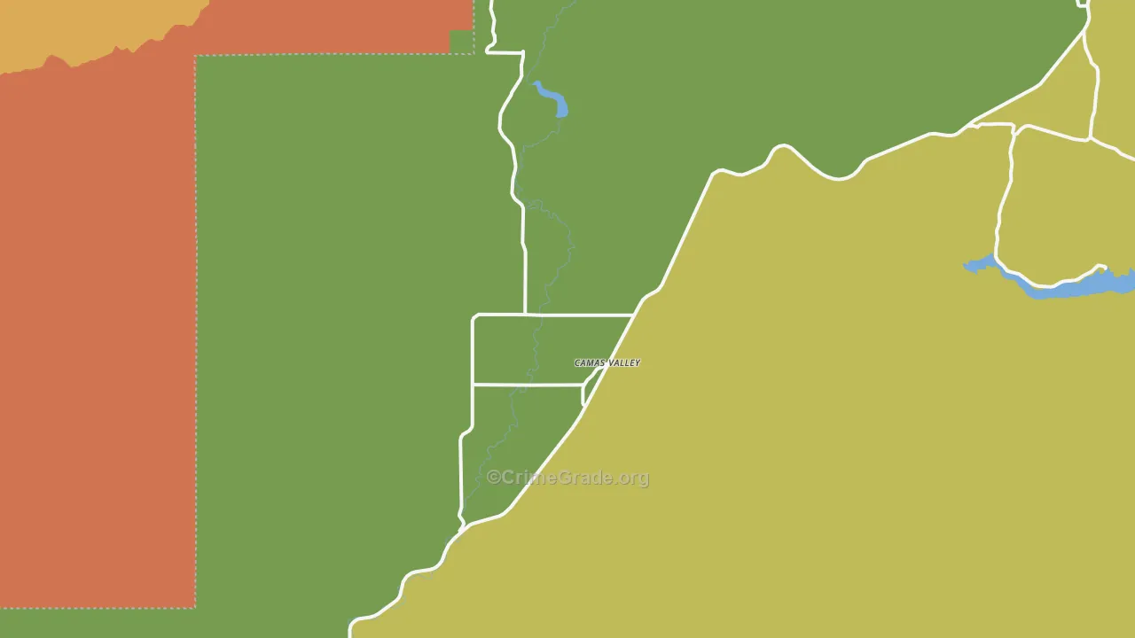 97416, OR Map of Drug-Related Crime Rates