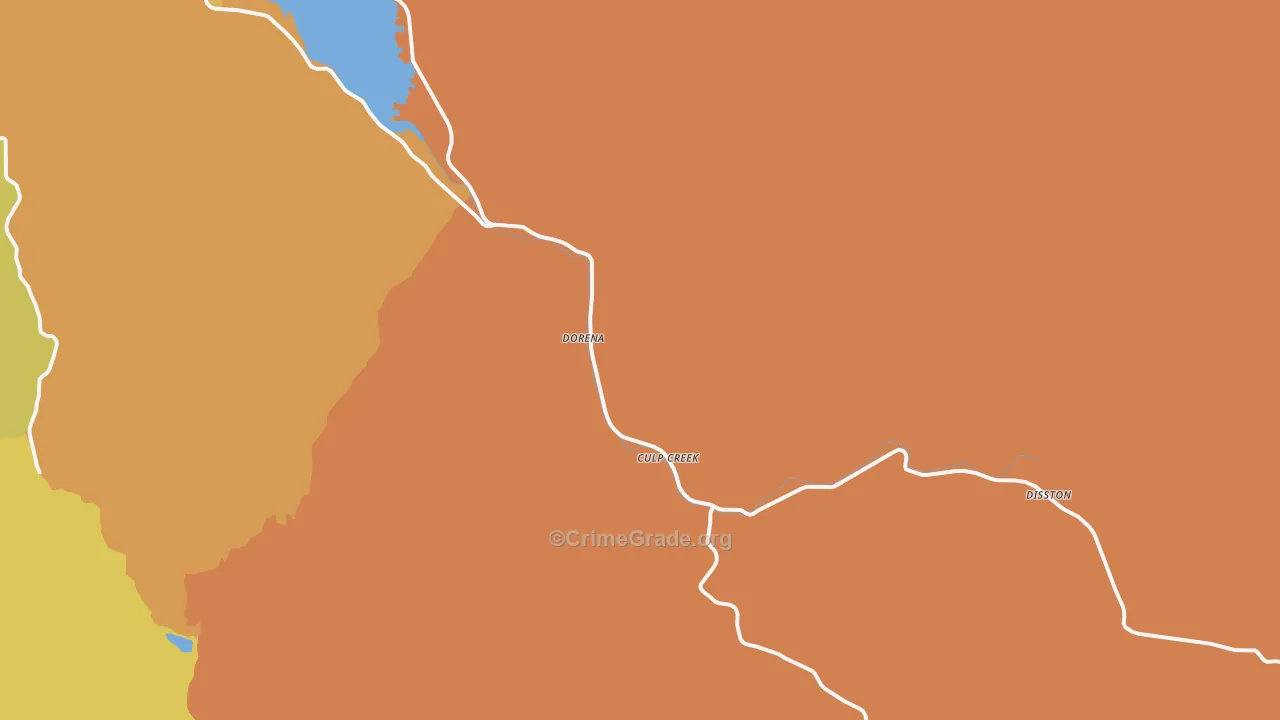 97434, OR Map of Drug-Related Crime Rates