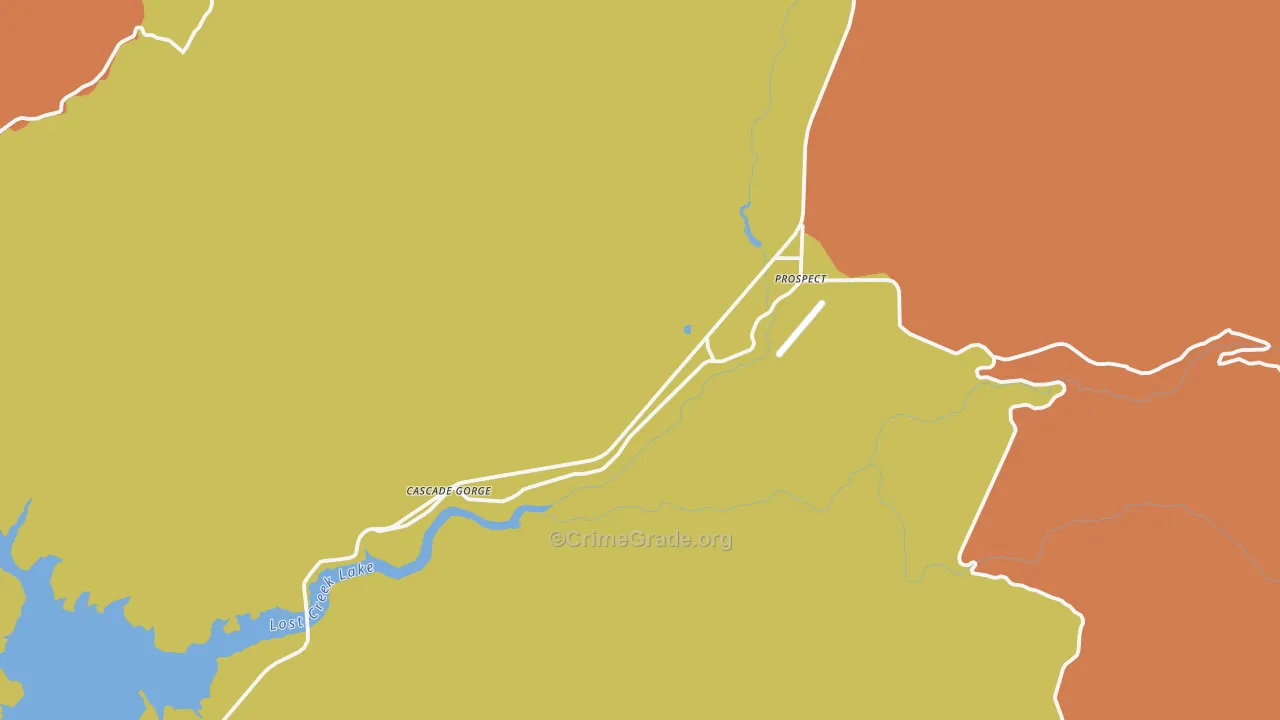 97536, OR Map of Drug-Related Crime Rates