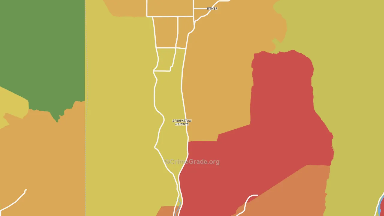 97537, OR Map of Drug-Related Crime Rates
