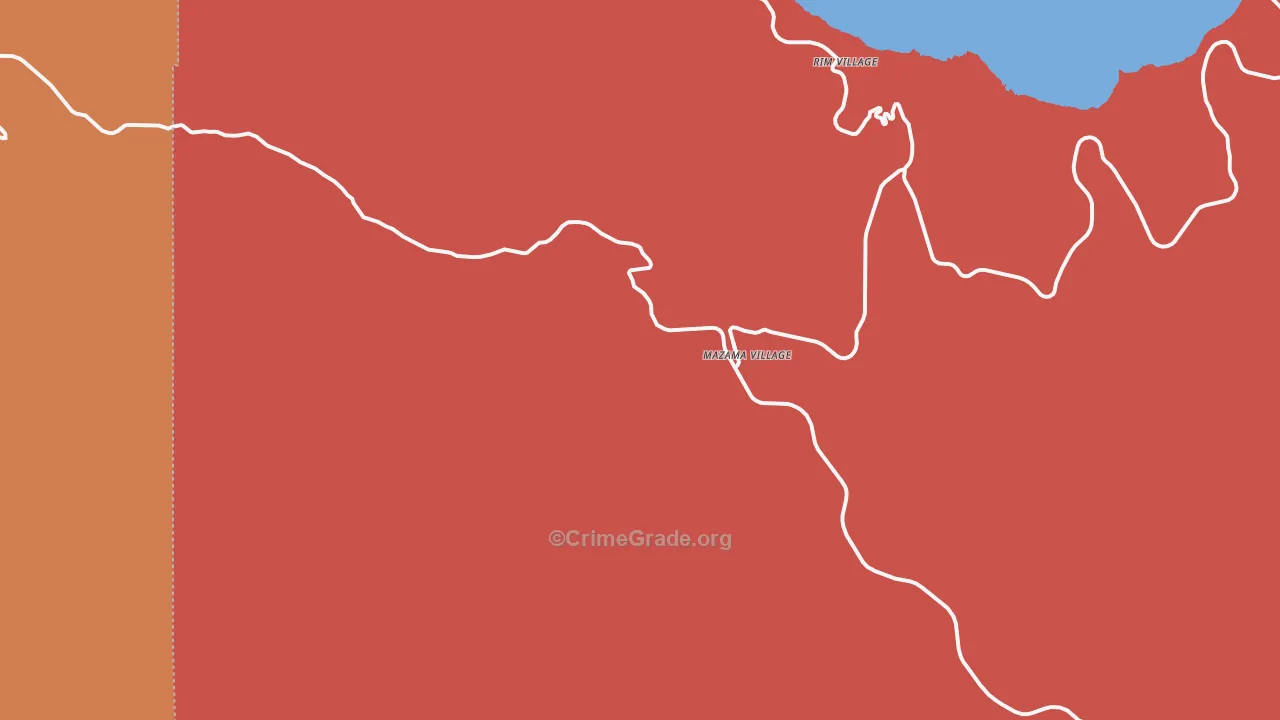 97604, OR Map of Drug-Related Crime Rates