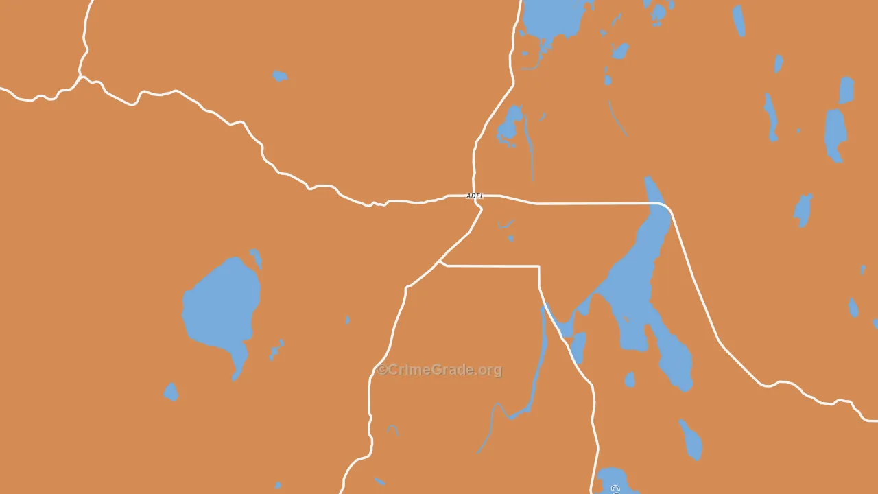 97620, OR Map of Drug-Related Crime Rates