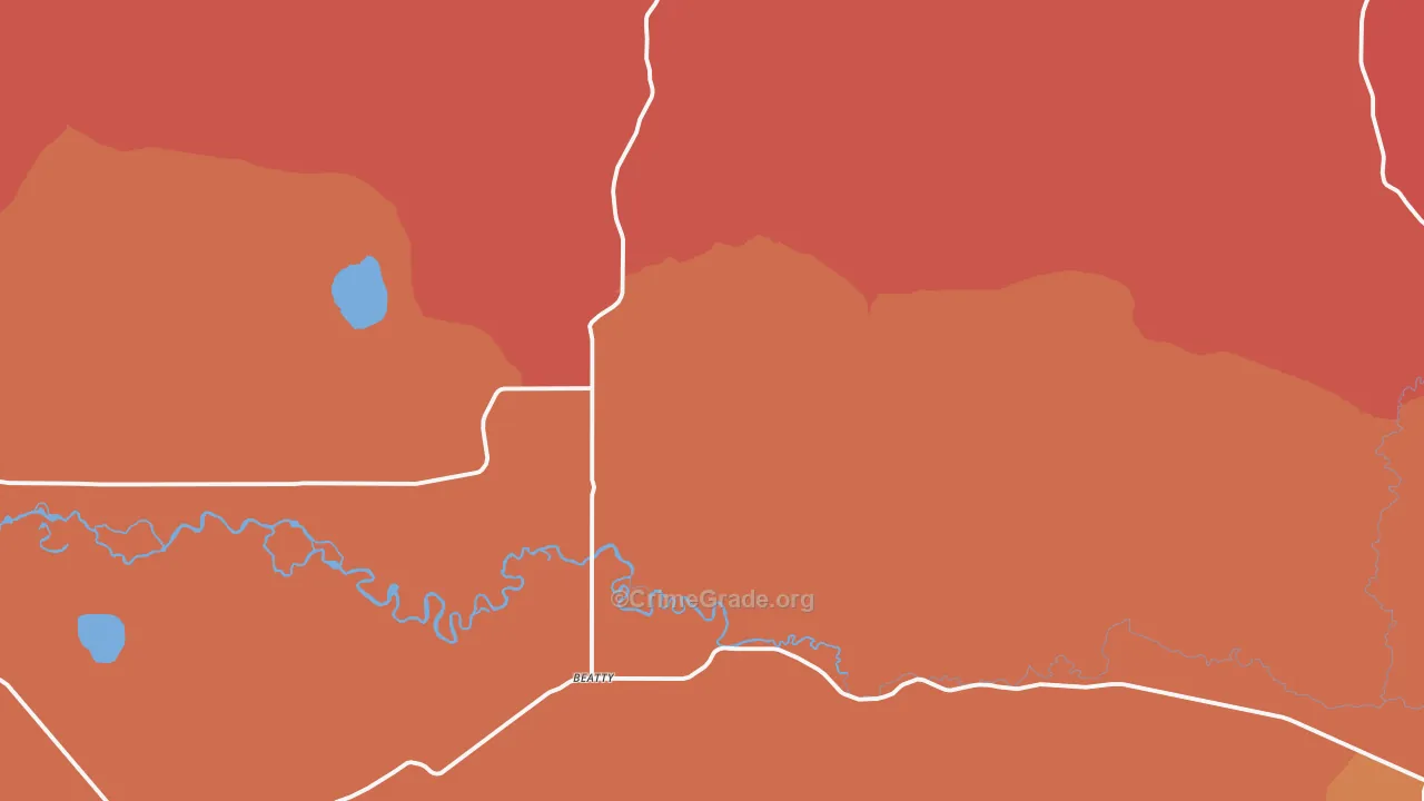 97621, OR Map of Drug-Related Crime Rates