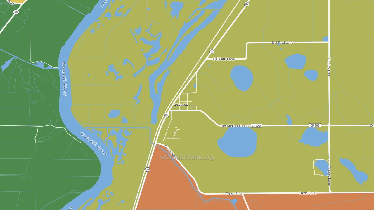 97634, OR Map of Drug-Related Crime Rates