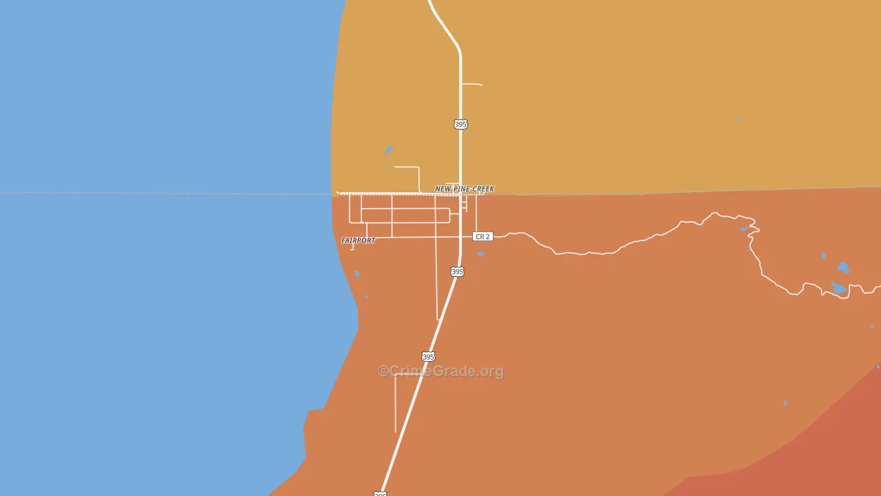 97635, CA Map of Drug-Related Crime Rates