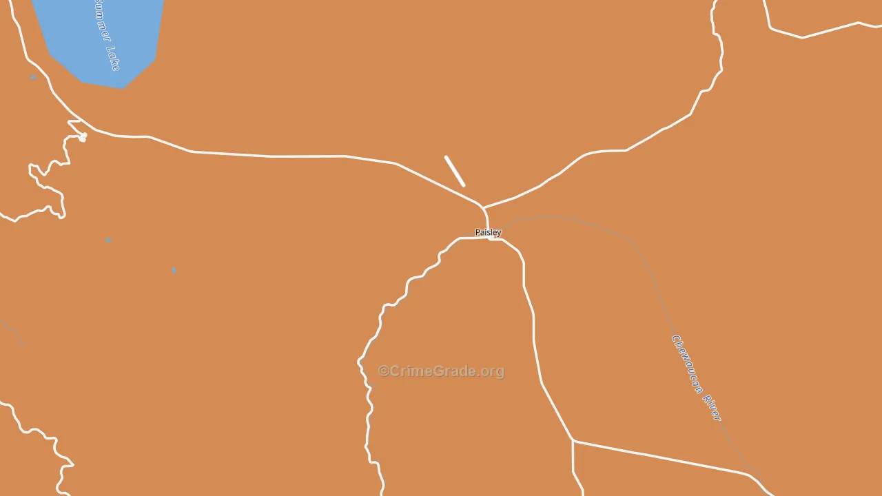 97636, OR Map of Drug-Related Crime Rates