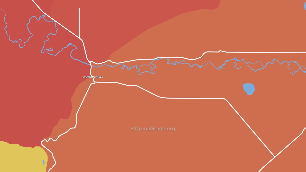 97639, OR Map of Drug-Related Crime Rates