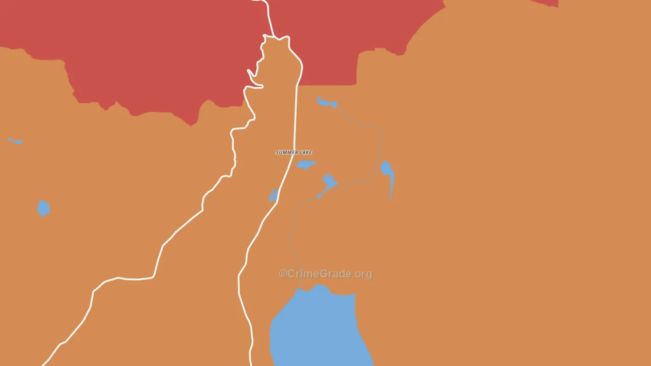 97640, OR Map of Drug-Related Crime Rates