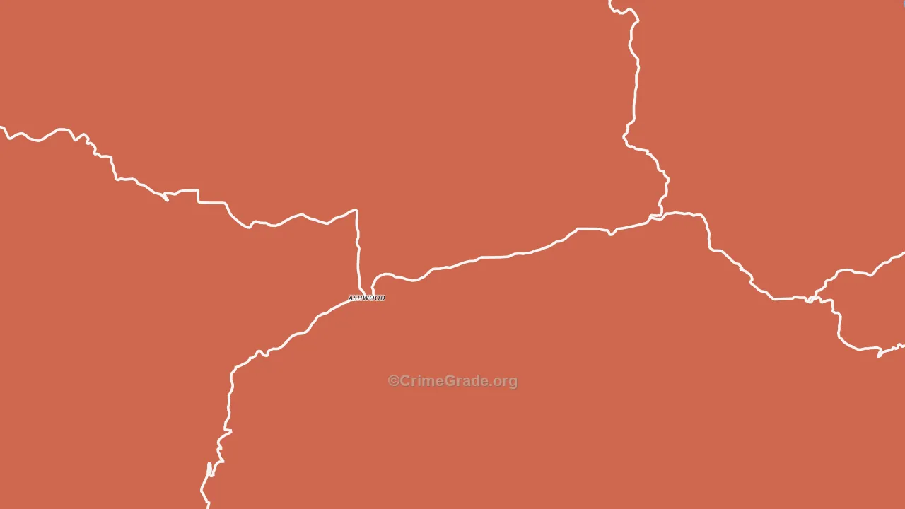 97711, OR Map of Drug-Related Crime Rates