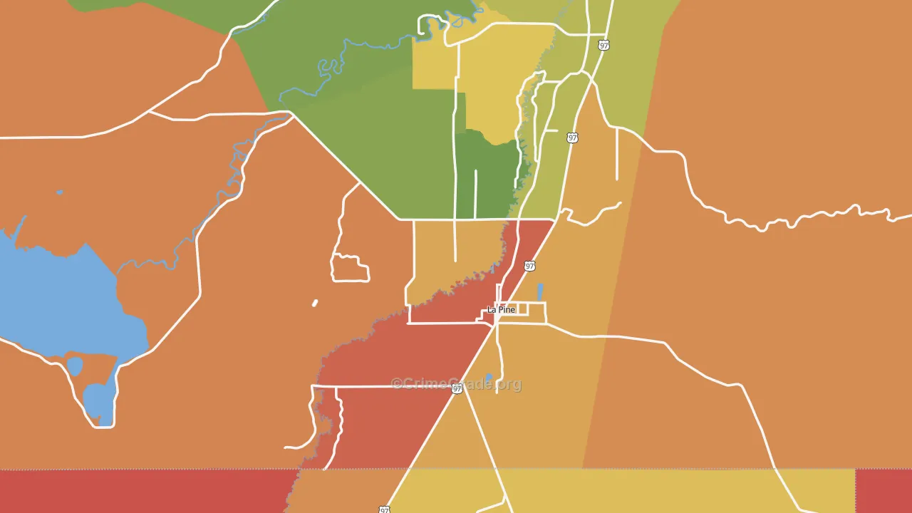 97739, OR Map of Drug-Related Crime Rates