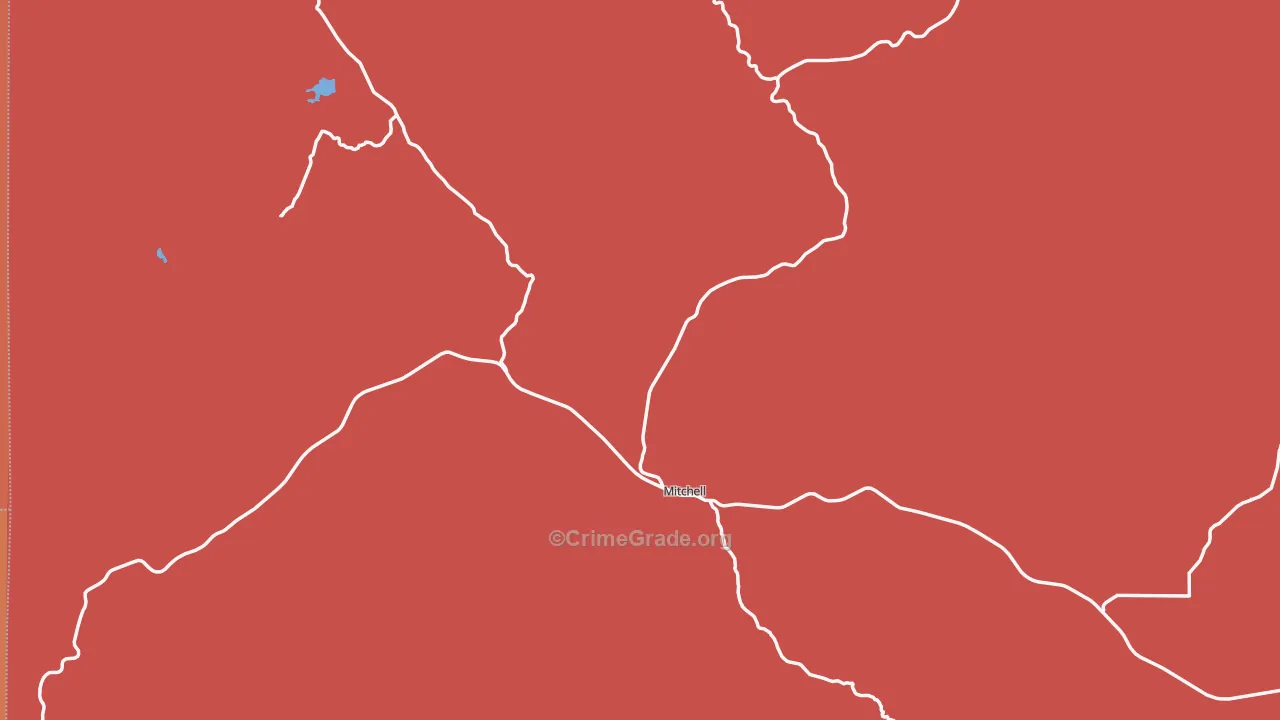 97750, OR Map of Drug-Related Crime Rates