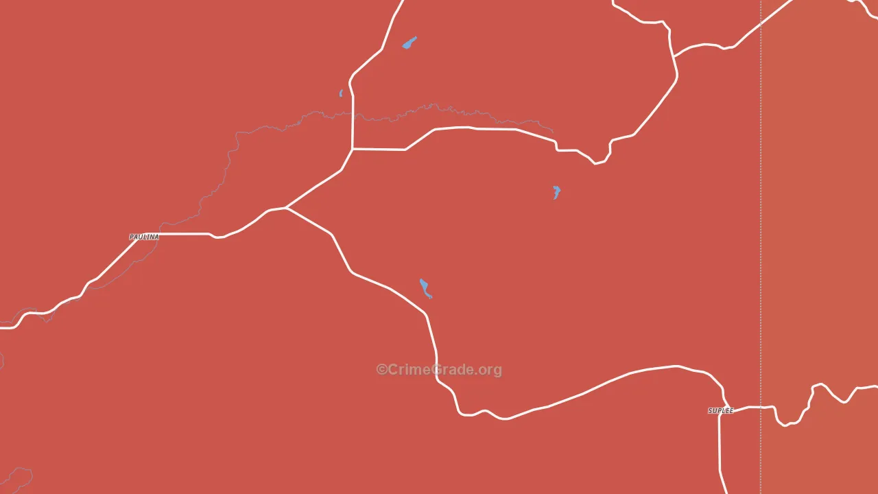 97751, OR Map of Drug-Related Crime Rates